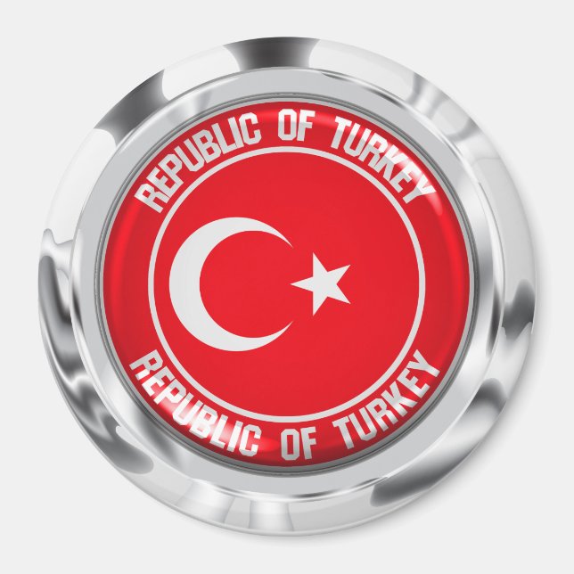 Imã Turquia Round Emblem (Frente)