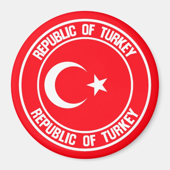 Imã Turquia Round Emblem (Frente)