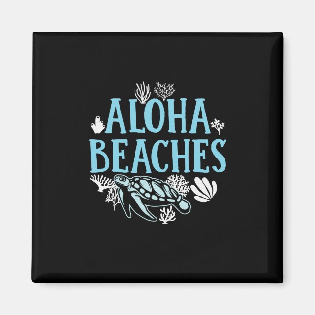 Imã Turtle Lover | Praias Aloha (Frente)
