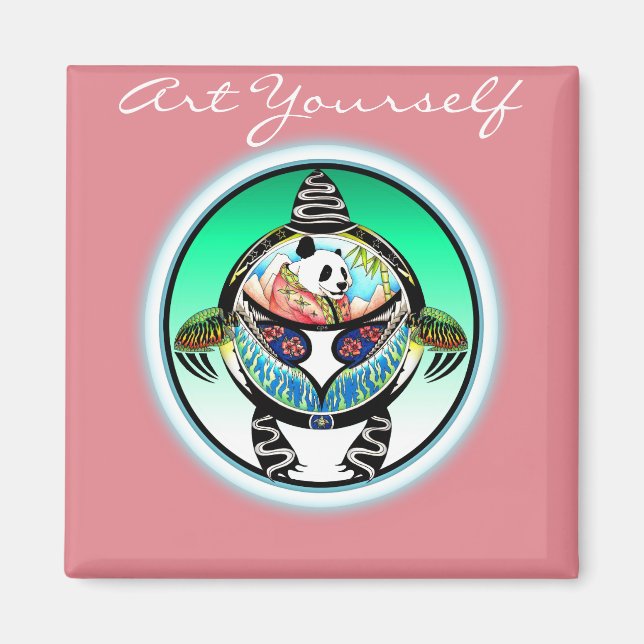 Imã Turtle Panda (Frente)