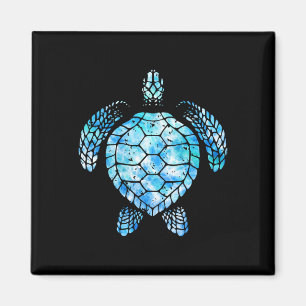 Imã Turtle Watercolor Tie Dye Sea Ocean Save Planet Ea