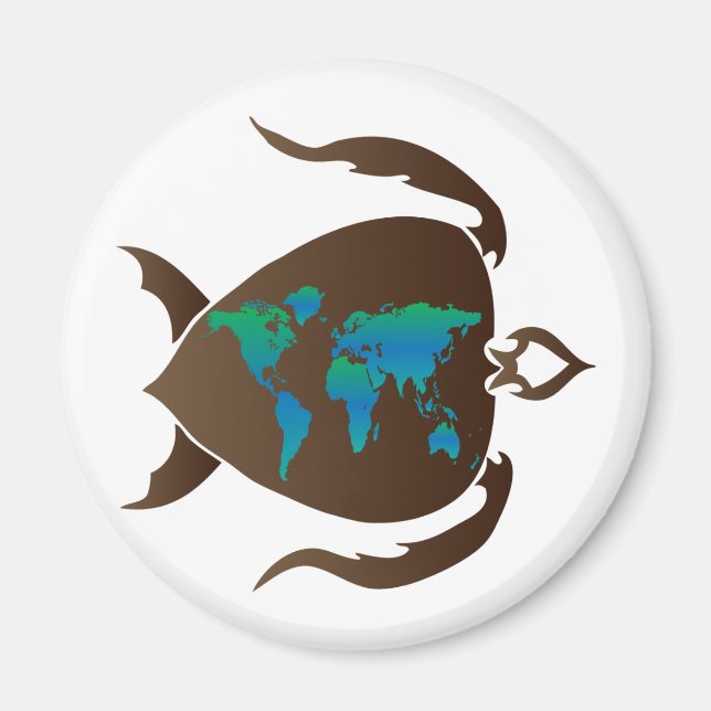 Imã Turtle world (Frente)