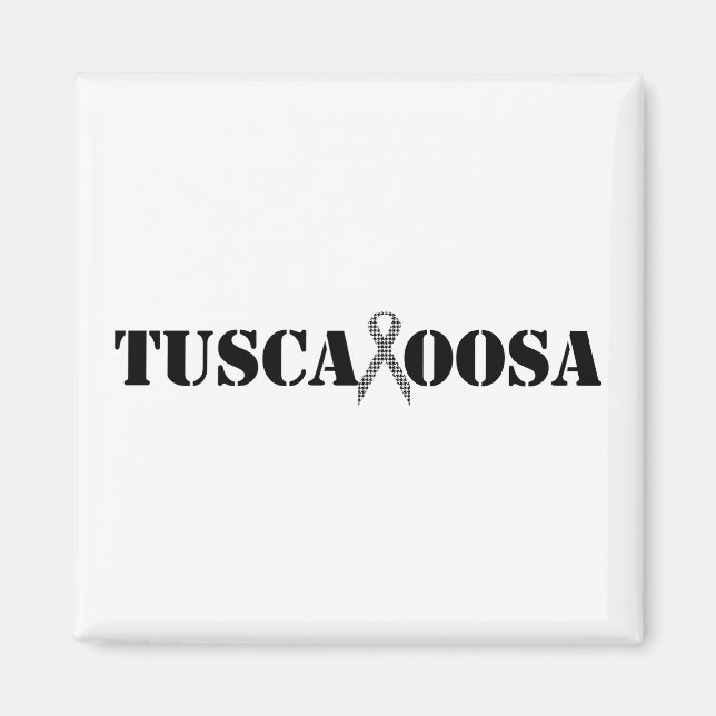 Imã Tuscaloosa com Faixa de Suporte da Houndstooth (Frente)