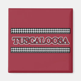 Imã Tuscaloosa Houndstooth - Magnet
