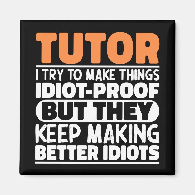 Imã Tutor, Tento Fazer Coisas Engraçadas Ensinando (Frente)