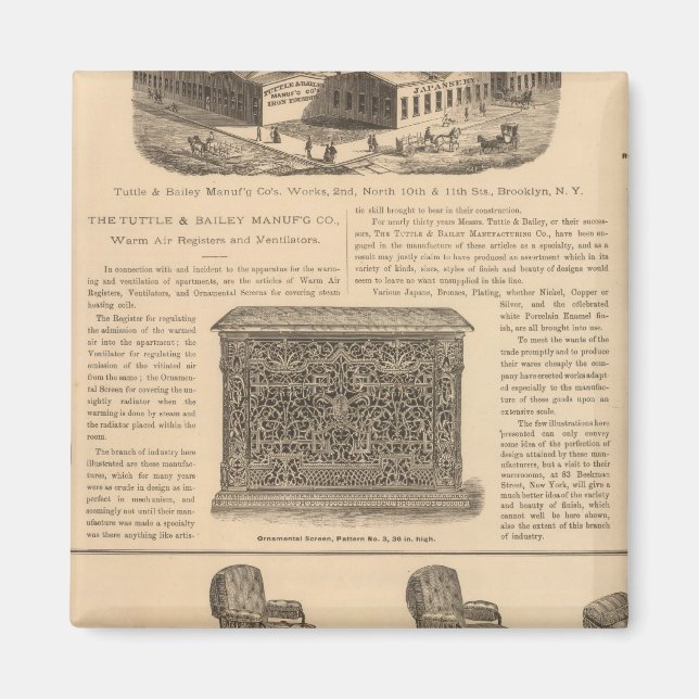 Imã Tuttle and Bailey Manufacturing Company (Frente)