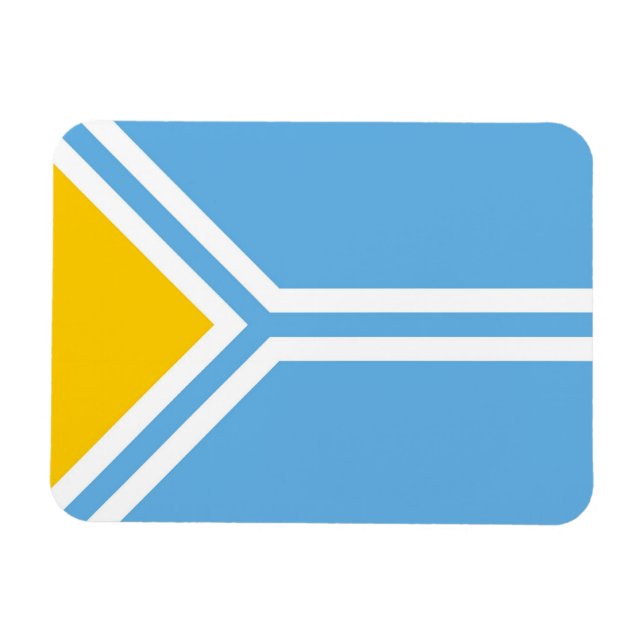 Ímã Tuva, bandeira étnica tuviniana siberia (Horizontal)