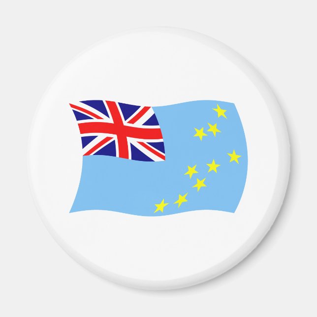 Imã Tuvalu Flag Magnet (Frente)