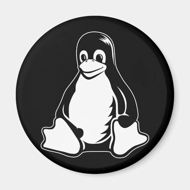 Imã Tux Penguin - (Linux, Open Source, Copyleft, FSF) (Frente)