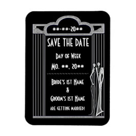 Ímã Tuxedo - Art Deco - Casamento Salve O Magnet Da Da