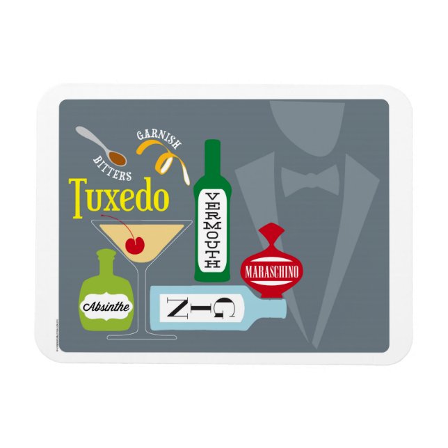 Ímã Tuxedo Cocktail (Horizontal)