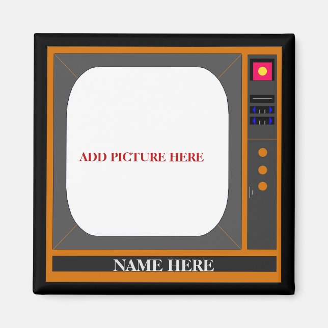 Imã TV, Computador, adicionar nome e imagem a (Frente)