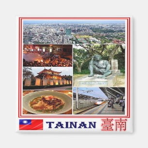 Imã TW - Formosa de Taiwan - Tainan - Colagem Mosaico