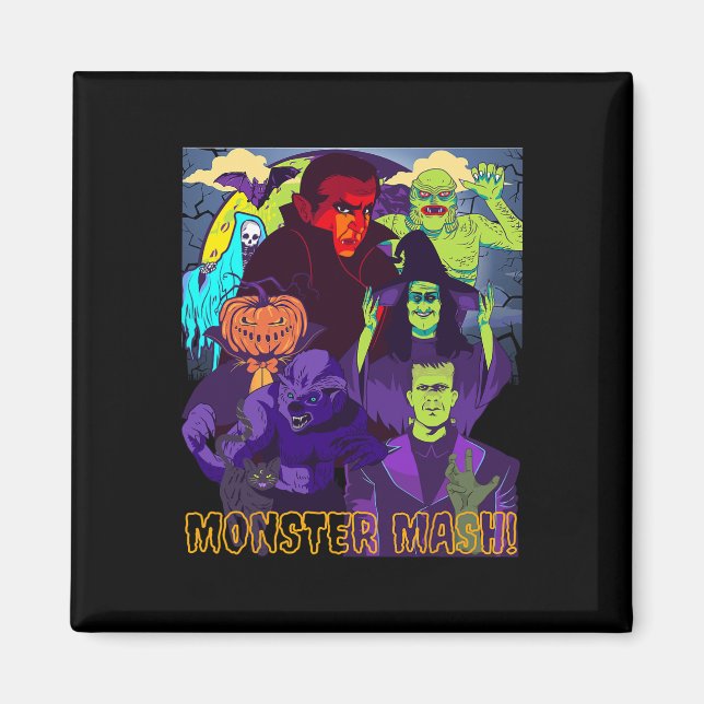 Imã Twear Tee's Monster Mash Halloween Figurume Mon (Frente)