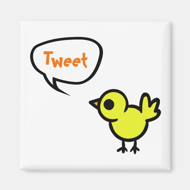 Imã Tweet Bird Magnet (Frente)