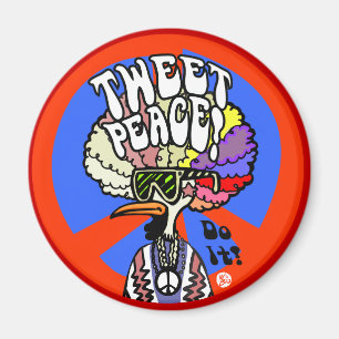 Imã Tweet Peace!ímã