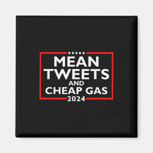 Imã Tweets Médios E Gás Barato Engraçado 2024 Pro-Trum
