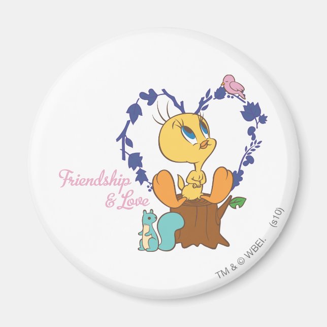 Imã TWEETY™ "Amizade E Amor" (Frente)