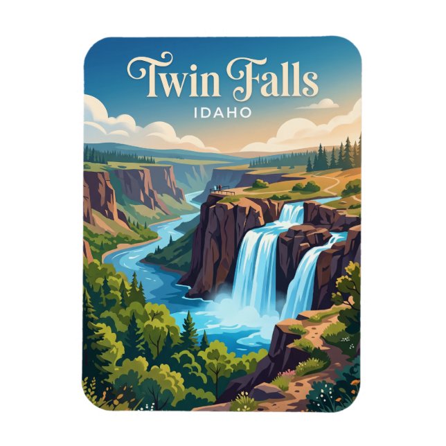 Ímã Twin Falls Idaho (Vertical)