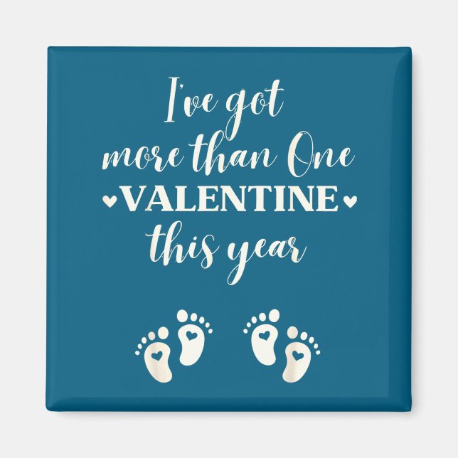 Imã Twin Pregnancy Announcement Gift For Pregnant Frie (Frente)