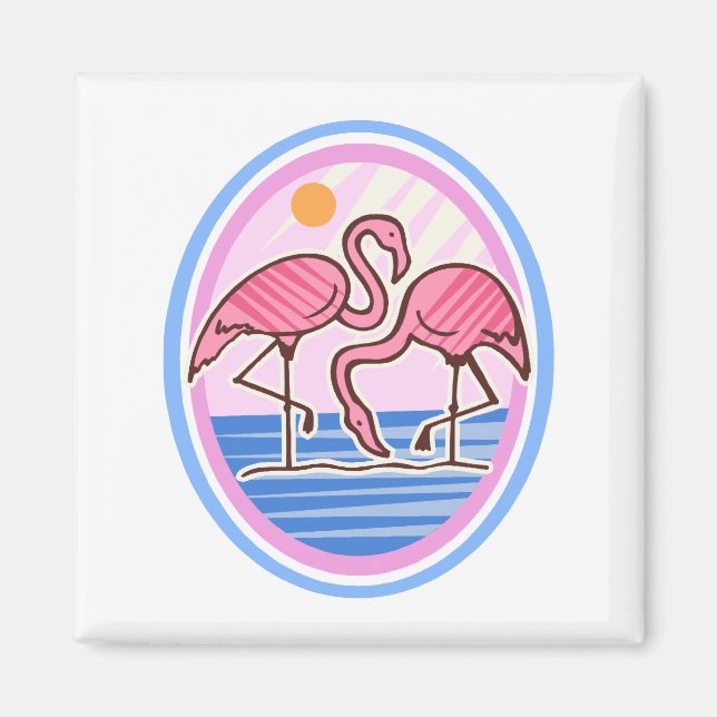 Imã Twins Flamingo (Frente)