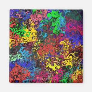 Imã Twirlers Coloridos abstrato / Escritório