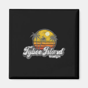 Imã Tybee Island Ga Retro 70's Vintage Surfer Gift