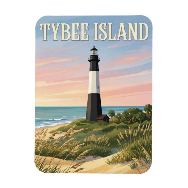 Ímã Tybee Island Light (Vertical)
