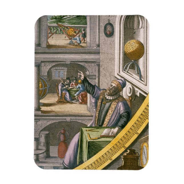 Ímã Tycho Brahe (1546-1601), de 40 anos, entre seus as (Vertical)