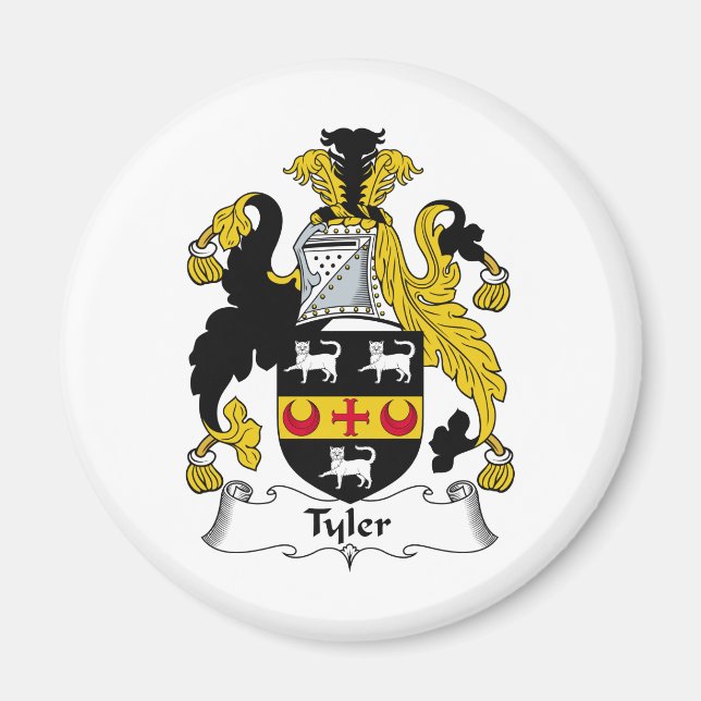 Imã Tyler Family Crest (Frente)