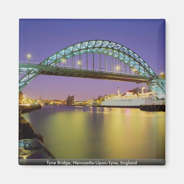 Imã Tyne Bridge, Newcastle-On-Tyne, Inglaterra (Frente)
