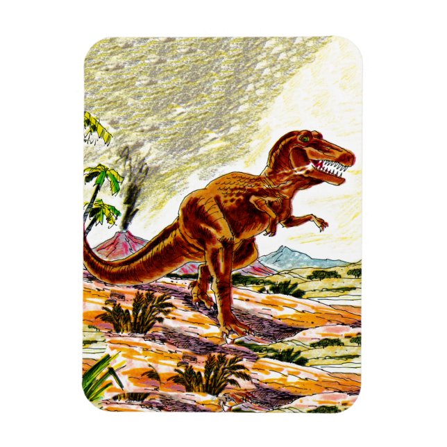 Ímã Tyrannosaurus Rex Dinosaur (Vertical)