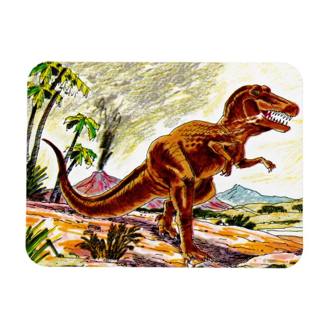 Ímã Tyrannosaurus Rex Dinosaur (Horizontal)