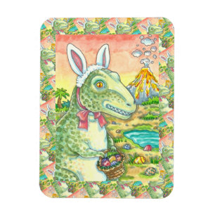 ÍMÃ TYRANNOSAURUS, T-REX GENTO, DINO BUNNY LESTE
