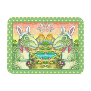 ÍMÃ TYRANNOSAURUS, T-REX GENTO, DINO BUNNY LESTE