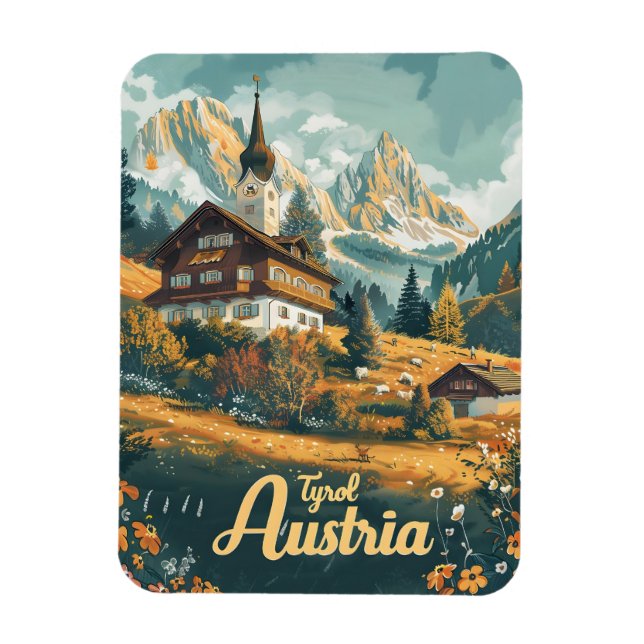 Ímã Tyrol Áustria (Vertical)