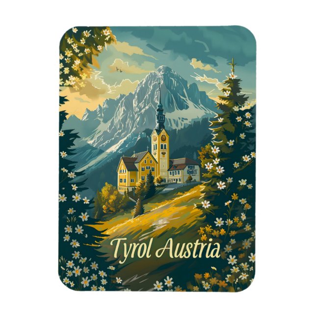 Ímã Tyrol Austria Vintage (Vertical)