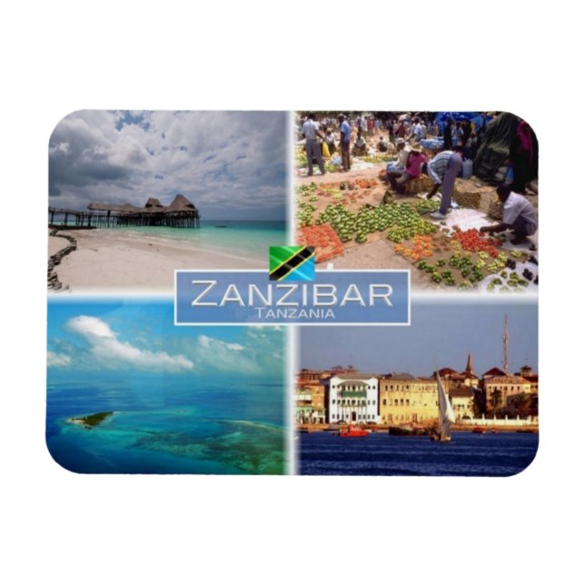 Ímã TZ Tanzânia - Zanzibar - (Horizontal)
