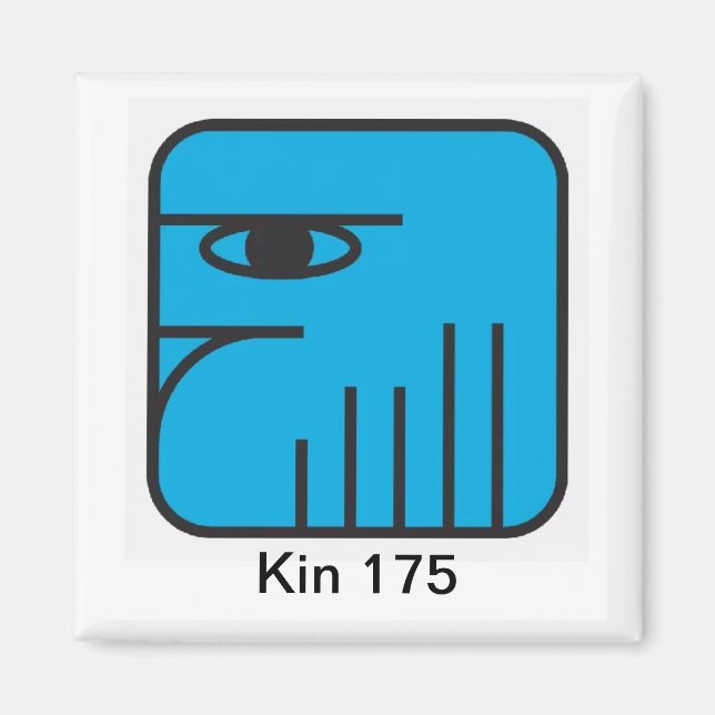 Imã Tzolkin Aguia Azul Kin 175 (Frente)