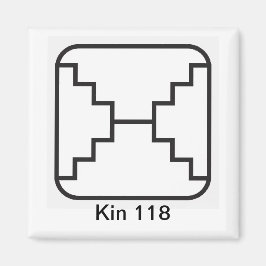 Imã Tzolkin Espelho Branco Kin 118