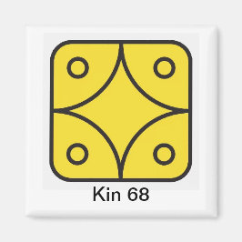 Imã Tzolkin Estrela Amarela Kin 68