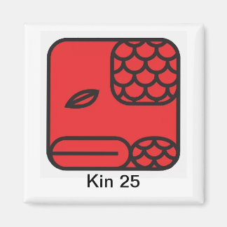 Imã Tzolkin Serpente Vermelha Kin 25