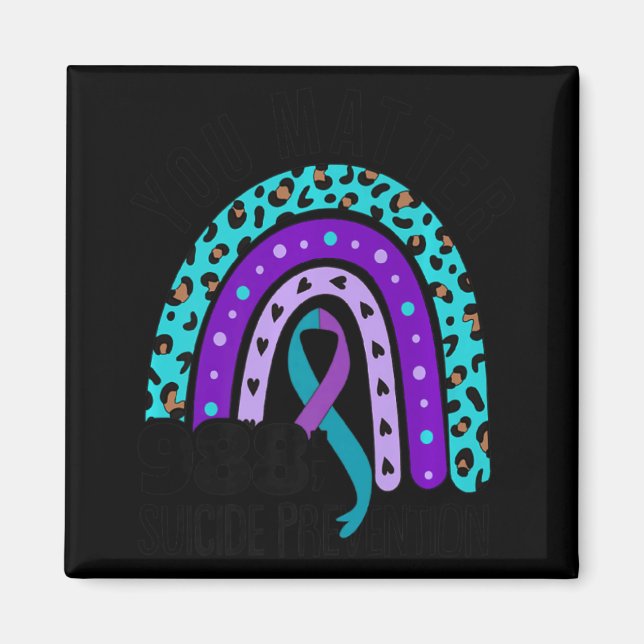 Imã U 988 Love Heart Social Worker Suicide Prev  (Frente)