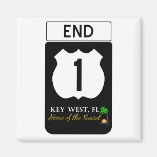 Imã U.S. Sinal de estrada da rota 1