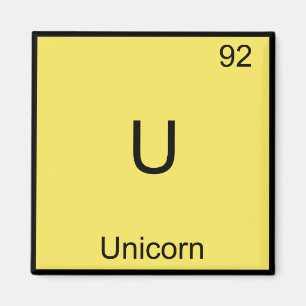 Imã U - Unicórnio - Símbolo de Elemento Químico Fun