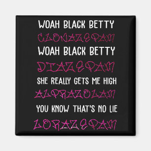 Imã Uau Black Betty Clonazepam Uau Black Betty Diazepa