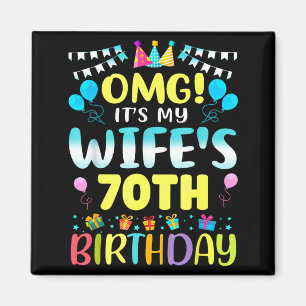 Imã Uau É o 70º Aniversário da Minha Esposa Doce 70 An