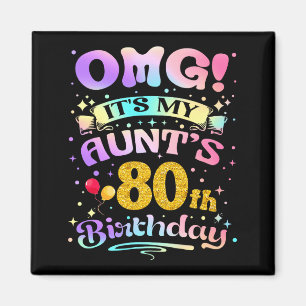 Imã Uau É O 80º Aniversário Da Minha Tia Feliz 80 Anos