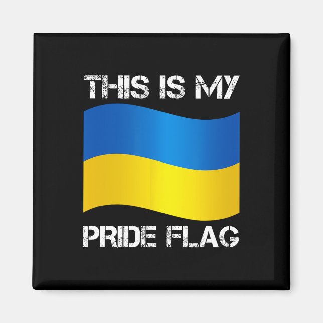 Imã Ucrânia Apoio Bandeira da Ucrânia Liberdade Solida (Frente)