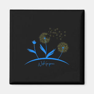 Imã Ucrânia Dandelion Desejo de Paz Bandeira Ucraniana